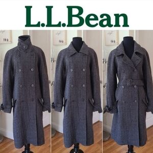 LL Bean Wool & angora long coat